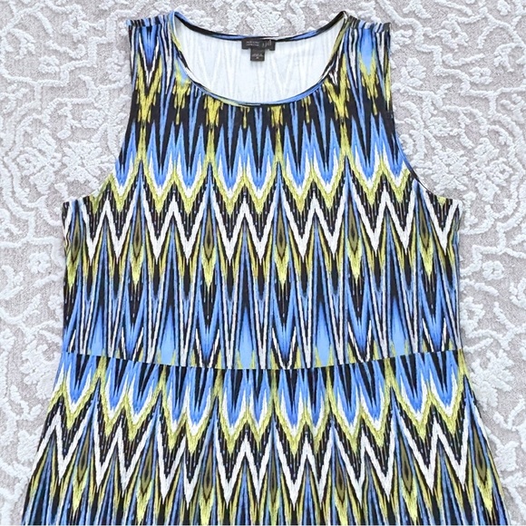 J. Jill Wearever Collection Ikat Print Midi Dress - Picture 7 of 13